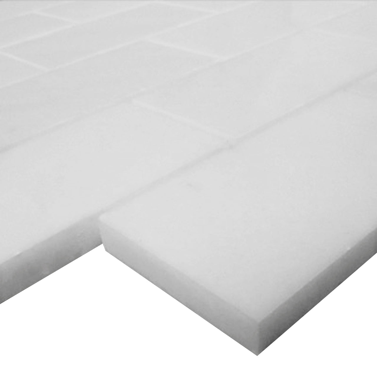 Bianco Dolomite Marble 2x4 Mosaic Tile Honed