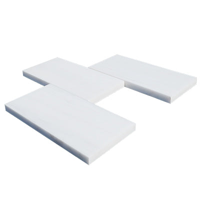 3x6 Bianco Dolomite Marble Subway Tile Honed