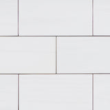 3x6 Bianco Dolomite Marble Subway Tile Honed