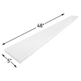 Bianco Dolomite Marble 5" x 48" Door Threshold Saddle Honed