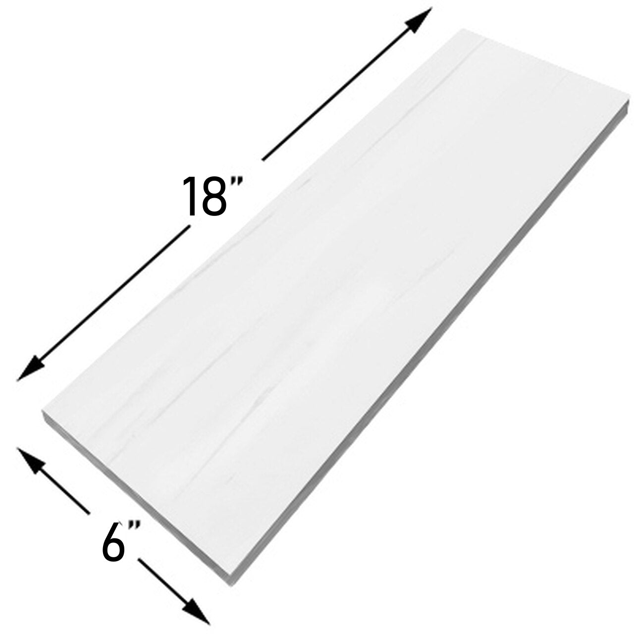 6x18 Bianco Dolomite Marble Tile Honed