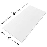 9x18 Bianco Dolomite Marble Subway Tile Honed
