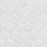 Bianco Dolomite Marble 1" Hexagon Mosaic Tile Honed