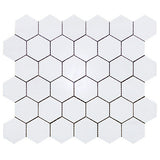 Bianco Dolomite Marble 2" Hexagon Mosaic Tile Honed