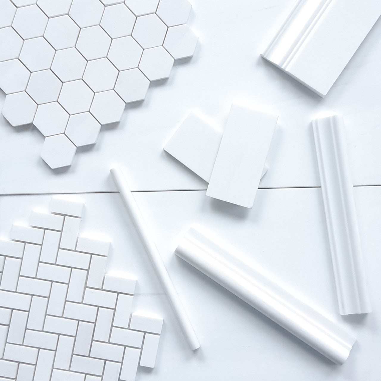 Bianco Dolomite Marble 2" Hexagon Mosaic Tile Polished