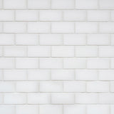 Bianco Dolomite Marble Mini Brick Mosaic Tile Polished