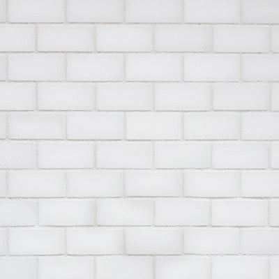 Bianco Dolomite Marble Mini Brick Mosaic Tile Honed