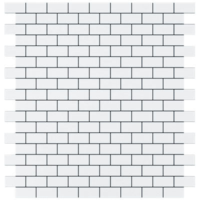 Bianco Dolomite Marble Mini Brick Mosaic Tile Honed