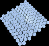 Carrara White Marble 1" Hexagon Mosaic