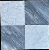 18x18 Bardiglio Nuvolato Italian Gray Marble Tile