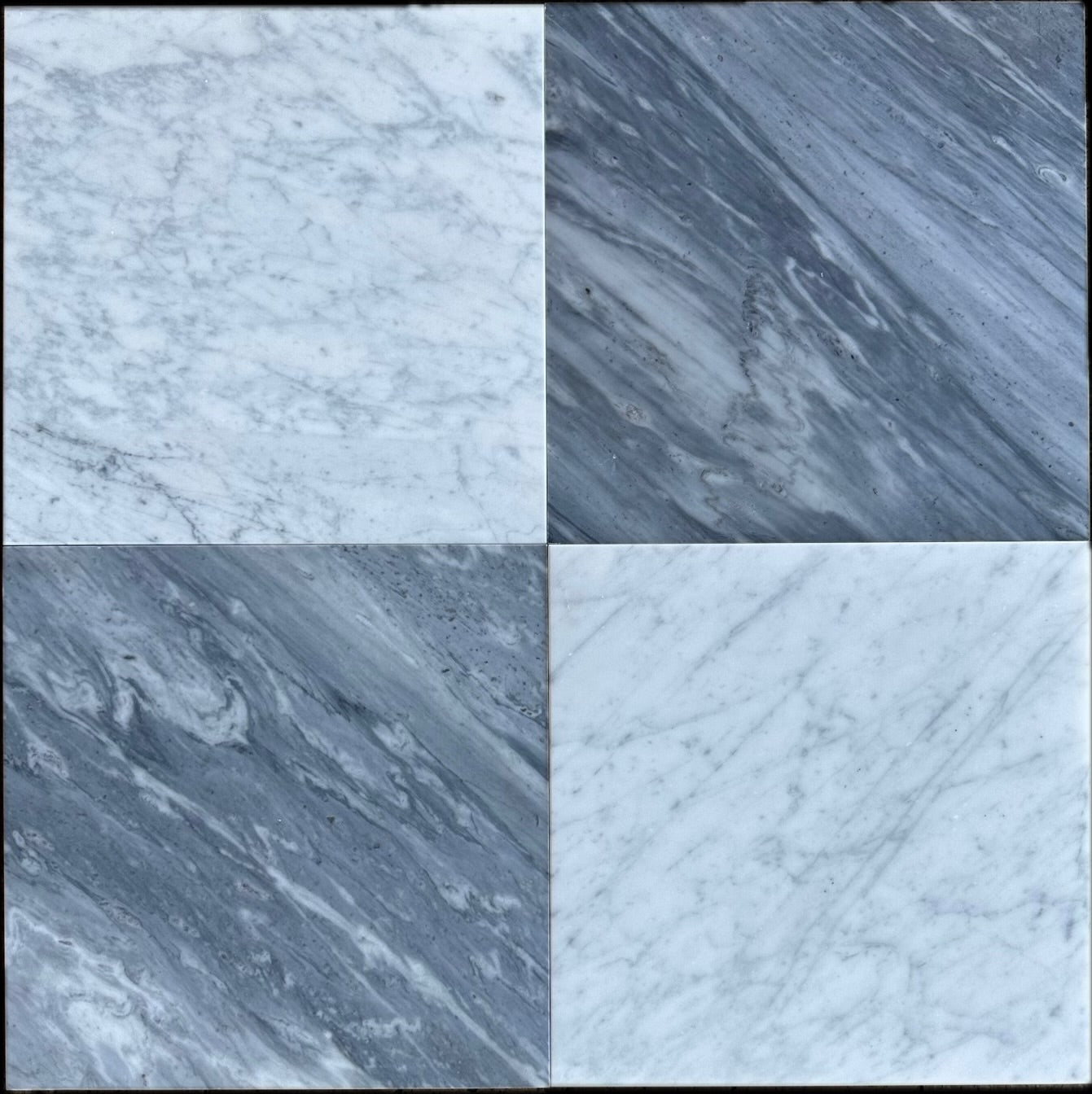 24x24 Bardiglio Italian Gray Marble