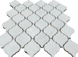 3” Bianco Dolomite Arabesque Mosaic