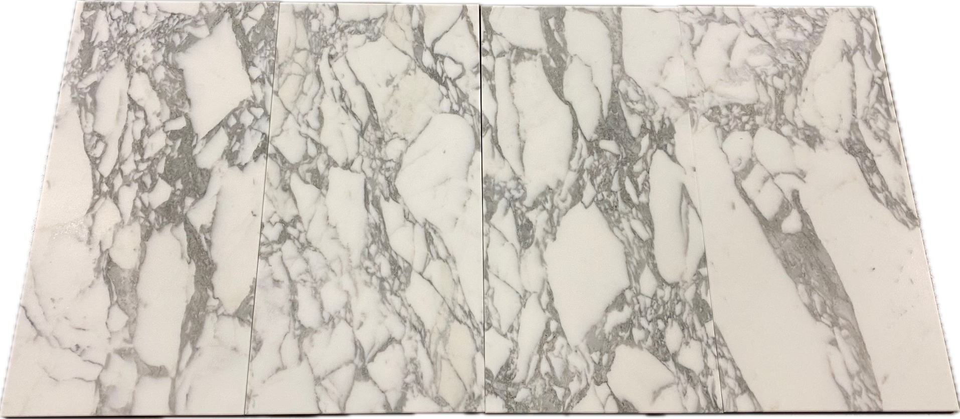 12x12, 3/8 Arabescato Deluxe Italian Marble Tile