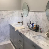 Oriental White 3x6 Marble Subway Tile