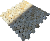 Honey Onyx Hexagon Mosaic 1x1 3/8 Polished