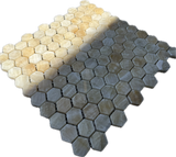 Honey Onyx Hexagon Mosaic 1x1 3/8 Polished