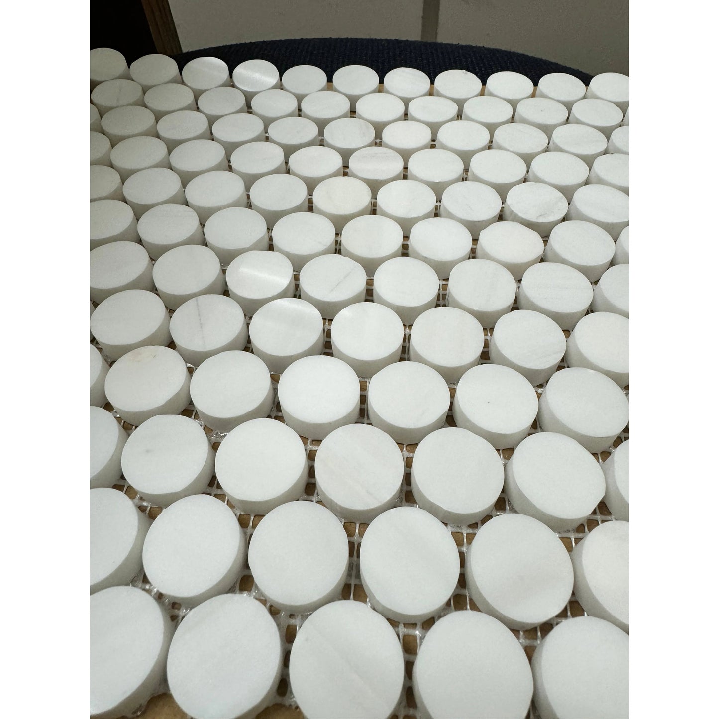 Bianco Dolomite Penny Round