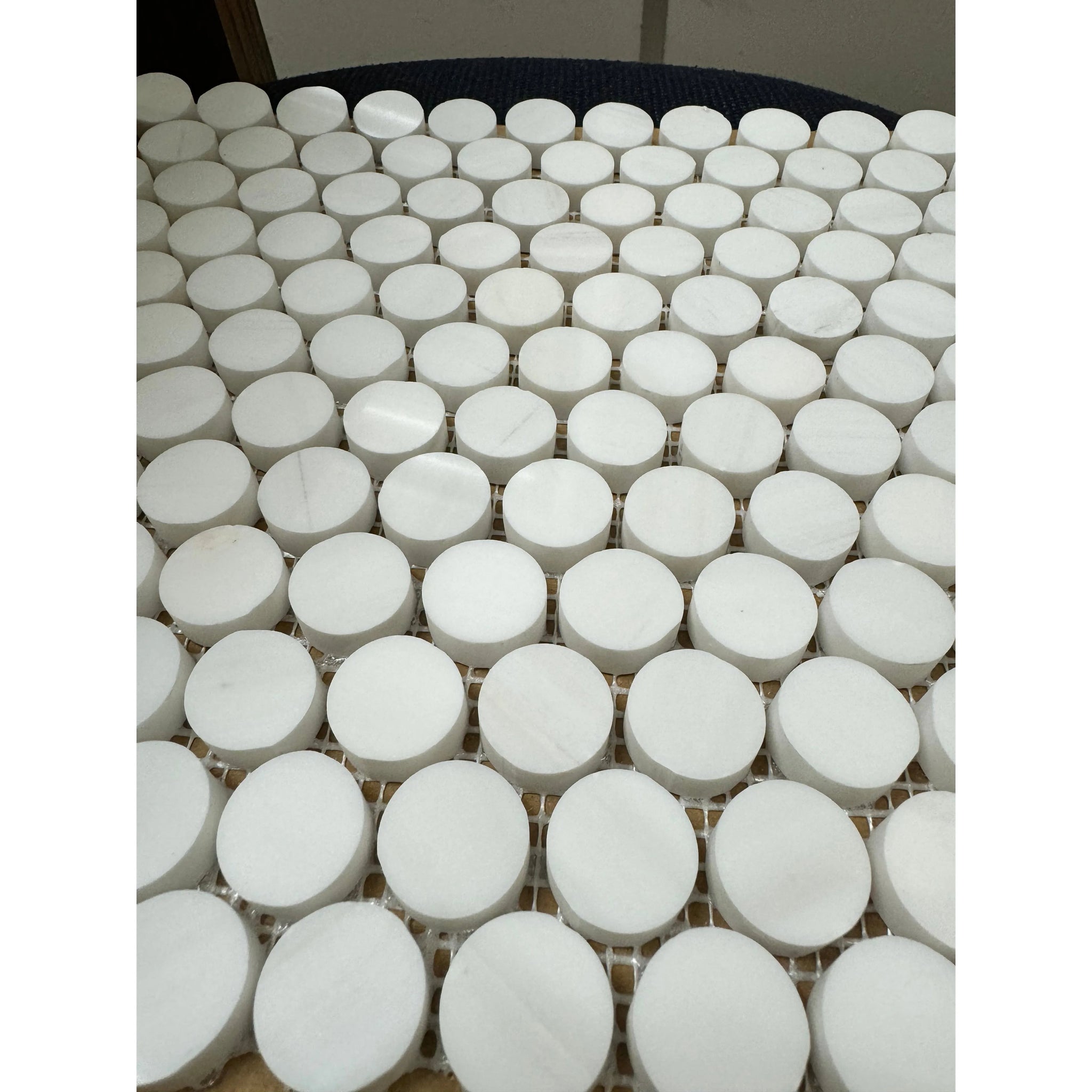 Bianco Dolomite Penny Round