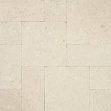 Mayra White Versailles Patterb Tumbled 3cm Pavers, 10 Kits