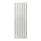 Bianco Dolomite Marble 6x24 Flute 3D Dimensional Tile Polished