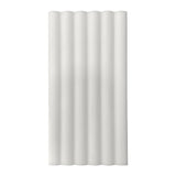 Bianco Dolomite Marble 6x12 Flute 3D Dimensional Tile Honed