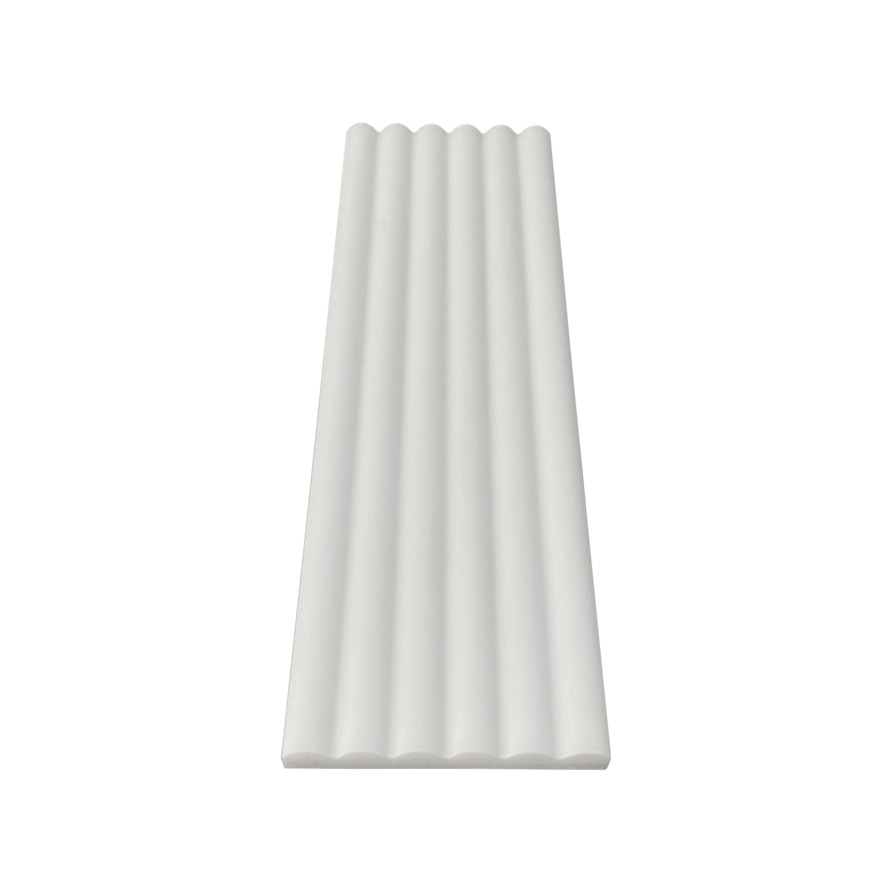 Bianco Dolomite Marble 6x24 Flute 3D Dimensional Tile Polished