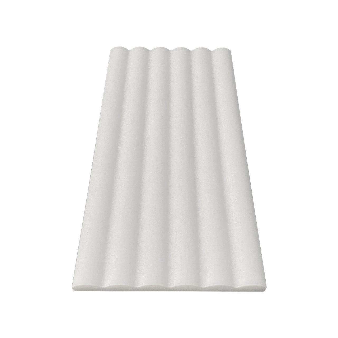 Bianco Dolomite Marble 6x12 Flute 3D Dimensional Tile Polished