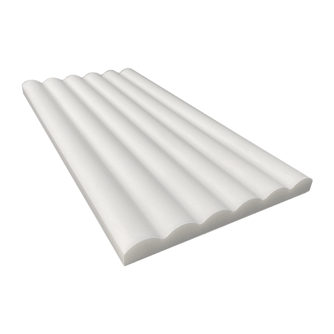 Bianco Dolomite Marble 6x24 Flute 3D Dimensional Tile Polished