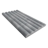 Bardiglio Gray Marble 6x24 Flute 3D Dimensional Tile Honed