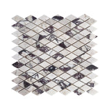 Calacatta Viola Marble Diamond Mosaic Tile Polished