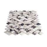 Calacatta Viola Marble Diamond Mosaic Tile Polished