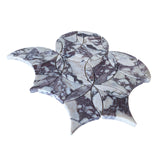 Calacatta Viola Marble La Fleur Mosaic Tile Polished