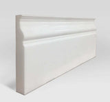Thassos White Marble Polished Baseboard Skirting Molding 4 3/4x12