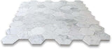 Carrara Venato Marble 5" Large Hexagon Mosaic Tile