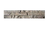 Terrado Ashbury Shadow 4” x 20” in. Natural Finish Cement Stone Look Ledger Panel Wall Tile