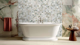2” Calacatta Green Marble Hexagon Honed Mosaic Tile