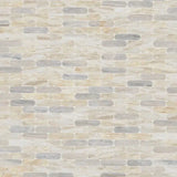 Angora Ellipse 12" X 12" Polished Marble Mosaic Floor And Wall Tile
