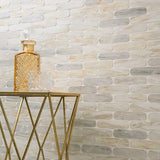 Angora Ellipse 12" X 12" Polished Marble Mosaic Floor And Wall Tile