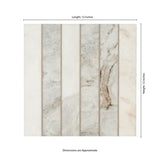 Arabescato Venato White 2X12 Stack Pattern Honed