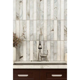 Arabescato Venato White 2X12 Stack Pattern Honed