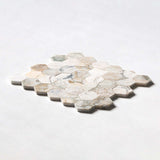 2” CalaVerde Green Honed Hexagon Marble Mosaic 10 3/8 " x 12 " x 3/8