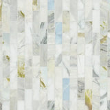 Cloudland 2x6 Polished Marble Subway Mosaic Tile, 12x12