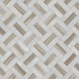 Winslow Weave 12" X 12" Polished Marble Mosaic