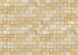 Honey Onyx Brick Mosaic 1x2 3/8 Polished