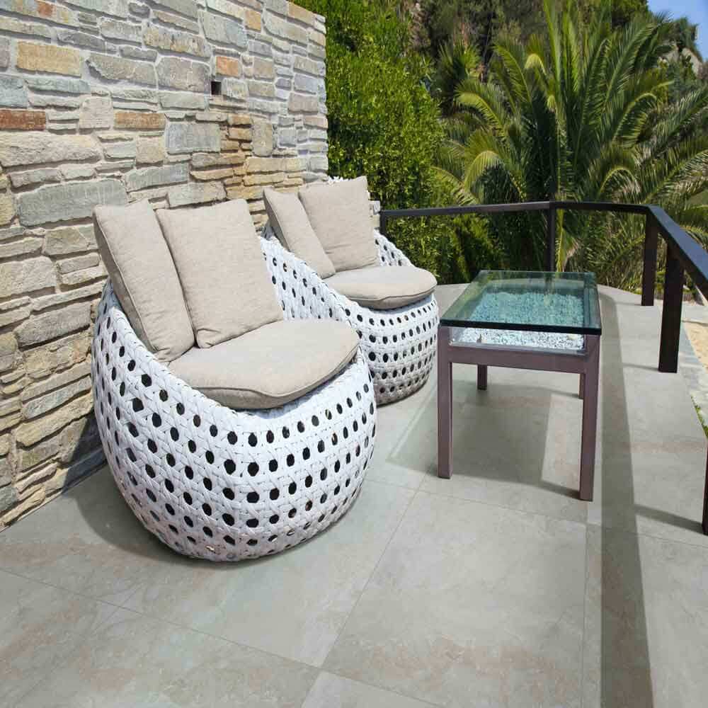 MSI Argento Travertino Porcelain Paver 24"x24" Matte Rectified