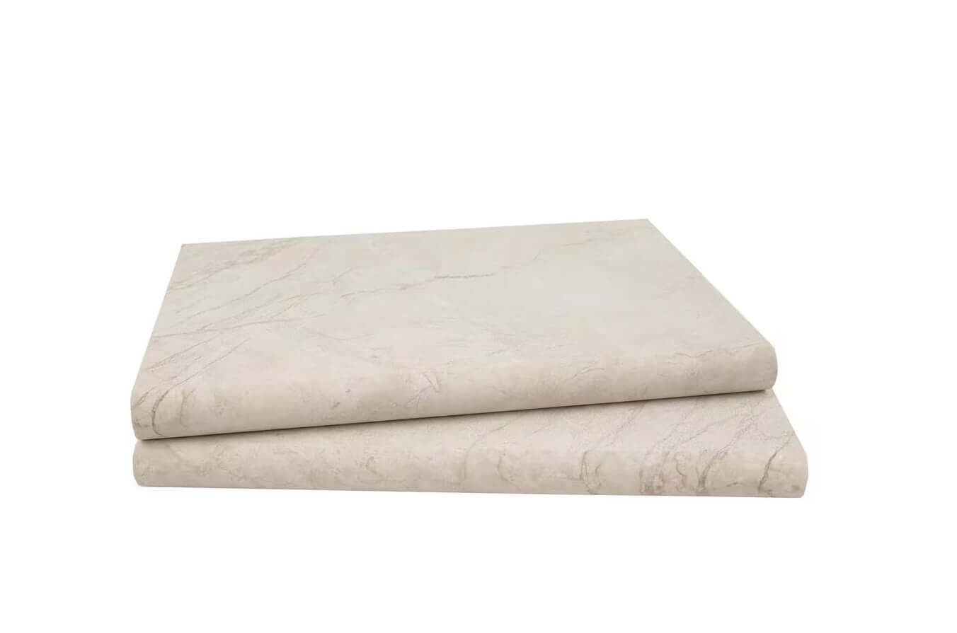 Aegean Pearl 16"x 24" Marble Tumbled Coping Sandblasted / Brushed