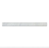 Carrara White Marble Honed Quarter - Round Trim Molding