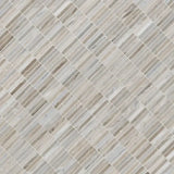 Ravello Mini Stack 12" X 12" Honed Marble Mosaic Floor And Wall Tile, 5/8”x4”