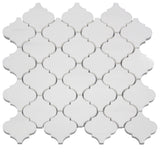 3” Bianco Dolomite Arabesque Mosaic