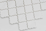 3” Bianco Dolomite Arabesque Mosaic